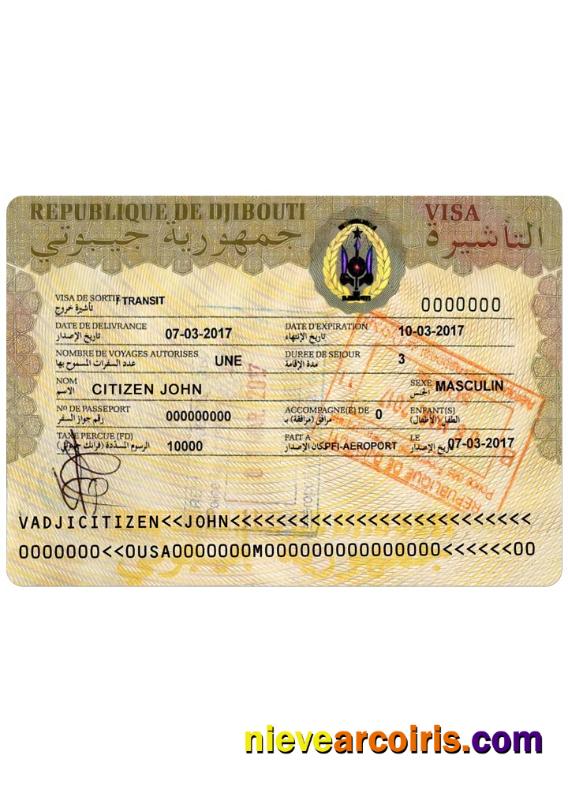 DJIBOUTI travel visa